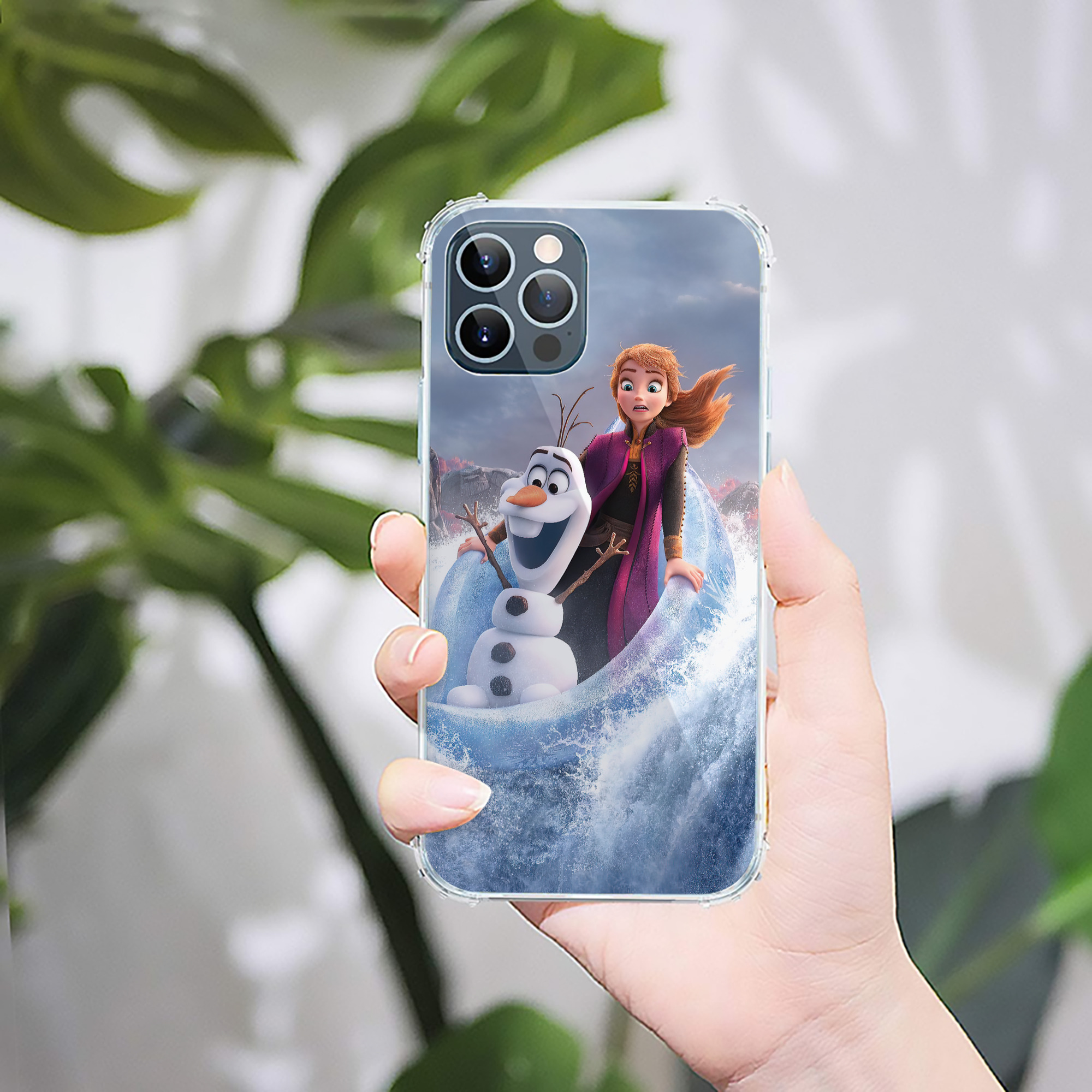 （画像用） アナと雪の女王 アンナ エルサ Frozen Anna Elsa 【iPhone 12シリーズ対応】透明スマホケース（クリアソフトケース）